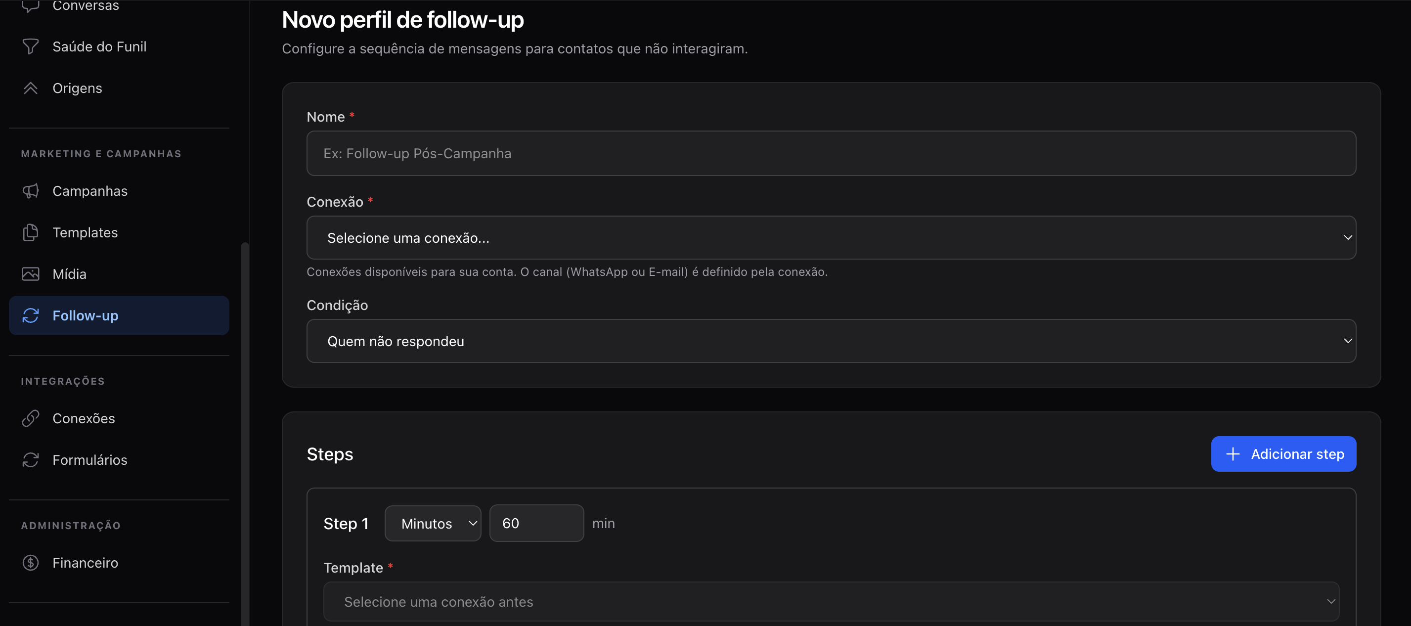 Follow-up automático